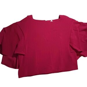 Eri+Ali Women's Cropped Style Sweater With Flared Sleeves Size S